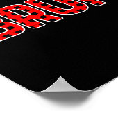 Bruh Funny Christmas Plaid Teens Boys Kids Xmas Pa Poster (Hoek)