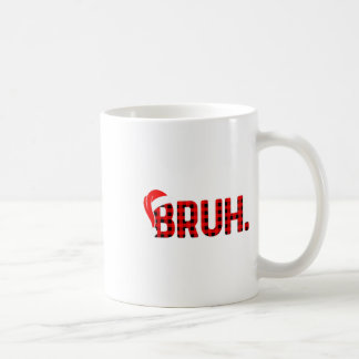 Bruh Funny Christmas Plaid Tiener Jongens Kinder X Koffiemok