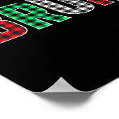 Bruh Funny Christmas Plaid Tiener Jongens Kinder X Poster (Hoek)