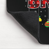 Bruh Funny Christmas Red Plaid Teens Boys Kids Xma Muismat (Hoek)