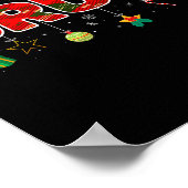 Bruh Funny Christmas Red Plaid Teens Boys Kids Xma Poster (Hoek)