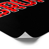 Bruh Funny Christmas Red Plaid Teens Boys Kids Xma Poster (Hoek)