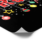 Bruh Funny Christmas Red Plaid Teens Boys Kids Xma Poster (Hoek)