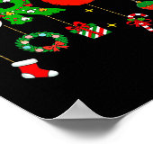 Bruh Funny Christmas Red Plaid Teens Boys Kids Xma Poster (Hoek)