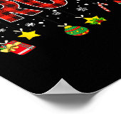 Bruh Funny Christmas Red Plaid Teens Boys Kids Xma Poster (Hoek)