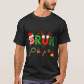 Bruh Funny Christmas Red Plaid Teens Boys Kids Xma T-shirt (Voorkant)