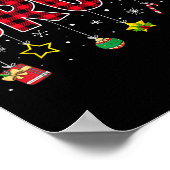 Bruh Funny Christmas Red Plaid Tiener Boys Kinder  Poster (Hoek)