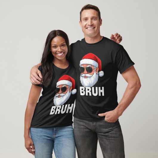 Bruh Funny Christmas Santa for Mens Boys Teens Kid T-shirt (Unisex)