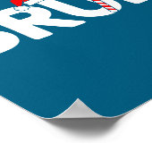 Bruh Funny Christmas Santa Hat Teens Boys Kids Xma Poster (Hoek)