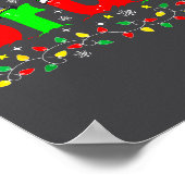 Bruh Funny Christmas Santa Hat Teens Boys Kids Xma Poster (Hoek)