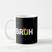 Bruh Funny Christmas Santa Teens Boys Kids Xmas Pa Koffiemok (Links)