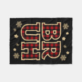 Bruh Funny Christmas Teens Boys Kids Xmas Pajamas  Fleece Deken (Voorkant (Horizontaal))