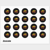 Bruh Funny Cinco De Mayo Mexicaanse Fiesta Ronde Sticker (Vel)