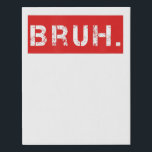 Bruh Funny Meme Gezegde Brother Greeting Gift Tien Imitatie Canvas Print<br><div class="desc">Bruh Funny Meme Gezegde Brother Greeting Gift Tiener</div>