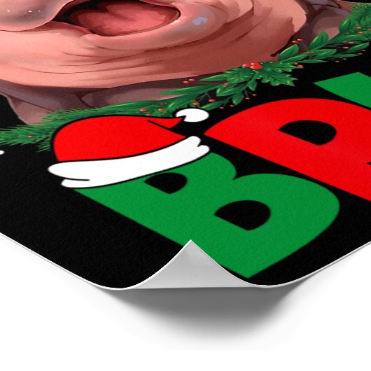 Bruh Funny Moo Deng Tiener Jongens Kinder Kerst Pa Poster (Hoek)