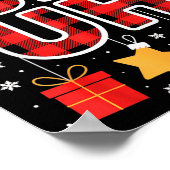 Bruh. Funny Pajama Style Christmas Bruh  Poster (Hoek)