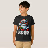Bruh Funny Santa Gaming Gamer Pjs Christmas Xmas M T-shirt (Voorkant volledig)