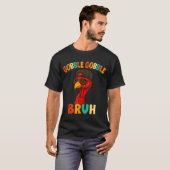 Bruh Funny Thanksgiving Turkey Gobble Shirt Boys G (Voorkant volledig)