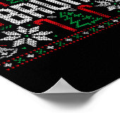 Bruh Funny Ugly Christmas Teens Boys Kids Xmas Paj Poster (Hoek)