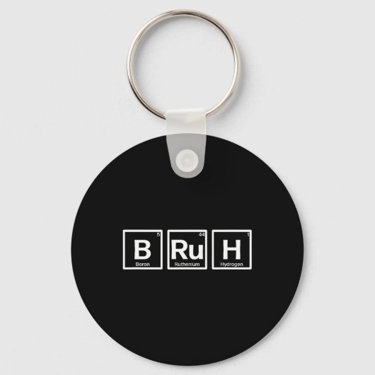 Bruh Gamer Slang Meme Ontwerp Sleutelhanger (Voorkant)