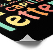 Bruh gebruikte je zelfs een hoofdletter ELA Engels Poster (Hoek)