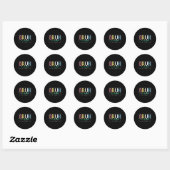 Bruh Gehandicapten Niet Invaliditeit Pride Maand H Ronde Sticker (Vel)
