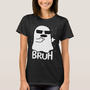 Bruh Ghost Funny Halloween Kostuum Mannen Kinder J T-shirt