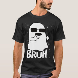 Bruh Ghost Funny Halloween Kostuum Mannen Kinder J T-shirt