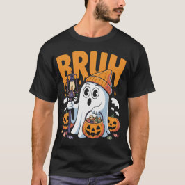 Bruh Ghost Halloween Schattigee Ghost kostuum voor T-shirt