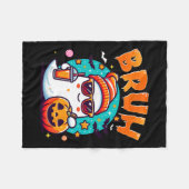 Bruh Ghost Halloween Schattigee Ghost Trick or tre Fleece Deken (Voorkant (Horizontaal))