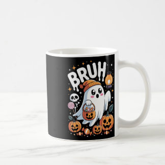 Bruh Ghost Halloween Schattigee Ghost Trick or tre Koffiemok
