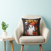 Bruh Ghost Halloween Schattigee Ghost Trick or tre Kussen (Stoel)