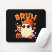 Bruh Ghost Halloween Schattigee Ghost Trick or tre Muismat (Met muis)