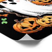 Bruh Ghost Halloween Schattigee Ghost Trick or tre Poster (Hoek)