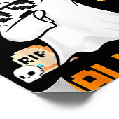 Bruh Ghost Halloween Schattigee Ghost Trick or tre Poster (Hoek)