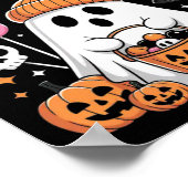 Bruh Ghost Halloween Schattigee Ghost Trick or tre Poster (Hoek)