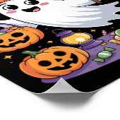 Bruh Ghost Halloween Snoep Schattige Ghost Kinder Poster (Hoek)
