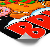 Bruh Gingerbread Six Seven 67 Ice Cream Drip Chris Poster (Hoek)