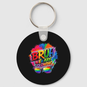 Bruh Gloeiend in Gloeiend Tijdperk Hallo Zomer Vak Sleutelhanger