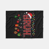 Bruh Grappig Kerstmis Rood Geruit Tieners Jongens Fleece Deken (Voorkant (Horizontaal))