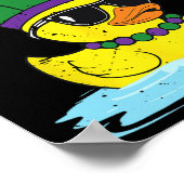 Bruh Grappige Eend Mardi Gras Rubber Eend Met Jest Poster (Hoek)