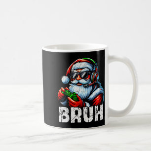 Bruh Grappige Kerstman Gaming Gamer Pyjama Kerst X Koffiemok