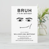 Bruh Grappige Videogame Meme 9e Verjaardag Jongen Kaart (Staand voorkant)