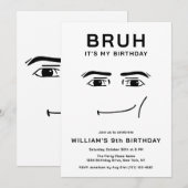 Bruh Grappige Videogame Meme 9e Verjaardag Jongen Kaart (Voorkant / Achterkant)