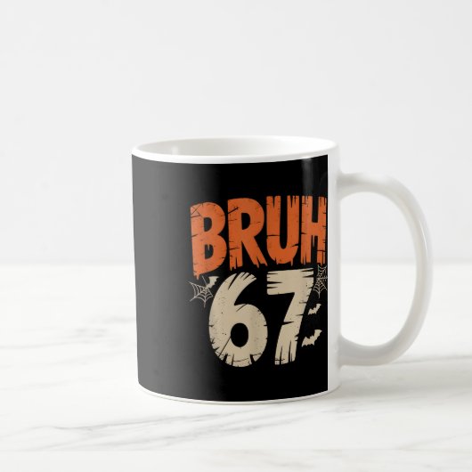 Bruh Halloween 67 Meme Koffiemok (Rechts)