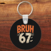 Bruh Halloween 67 Meme  Sleutelhanger (Voorkant)
