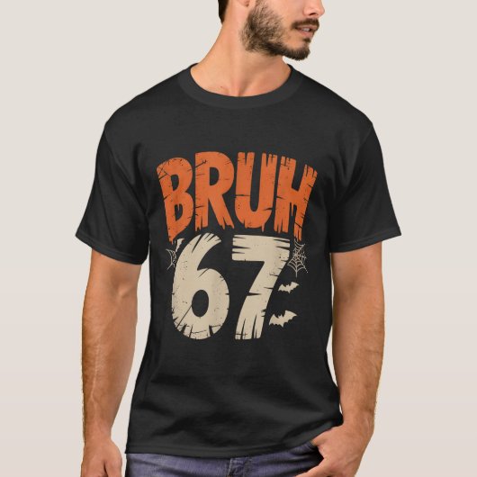 Bruh Halloween 67 Meme T-shirt (Voorkant)