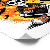 Bruh Halloween Jongens Kinderen Gamer Mannen Skele Poster (Hoek)