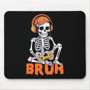 Bruh Halloween Jongens Kinderen Man Skelelet Video Muismat