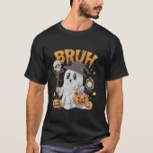 Bruh Halloween Schattige Ghost Trick or treat Snoe T-shirt (Voorkant)